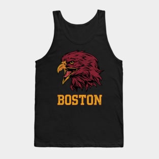 Funny Vintage Eagle Face Head Boston Gameday Of Football Tank Top